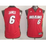 youth nba miami heat #6 james red[revolution 30 swingman]