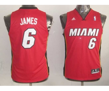 youth nba miami heat #6 james red[revolution 30 swingman]