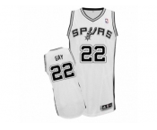 Men Adidas San Antonio Spurs #22 Rudy Gay Authentic White Home NBA Jersey