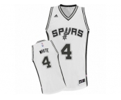 Men Adidas San Antonio Spurs #4 Derrick White Swingman White Home NBA Jersey