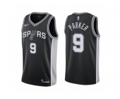 Men Adidas San Antonio Spurs #9 Tony Parker Swingman 2017-18 Black NBA Jersey