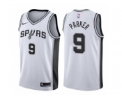 Men Adidas San Antonio Spurs #9 Tony Parker Swingman 2017-18 White NBA Jersey