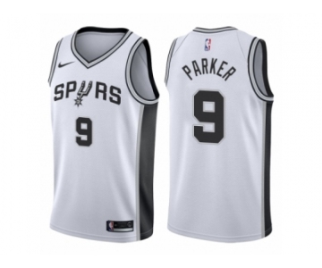 Men Adidas San Antonio Spurs #9 Tony Parker Swingman 2017-18 White NBA Jersey