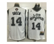 Men San Antonio Spurs #14 Danny Green White Latin Nights Stitched NBA Jersey