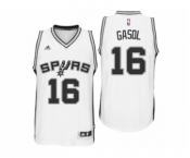 Men San Antonio Spurs #16 Pau Gasol New Swingman Home White Jersey