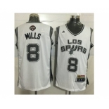 Men San Antonio Spurs #8 Patty Mills White Latin Nights Stitched NBA Jersey