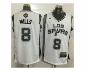 Men San Antonio Spurs #8 Patty Mills White Latin Nights Stitched NBA Jersey