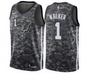 Men's Nike San Antonio Spurs #1 Lonnie Walker Swingman Camo NBA Jersey - City Edition