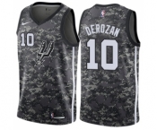 Men's Nike San Antonio Spurs #10 DeMar DeRozan Authentic Camo NBA Jersey - City Edition