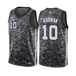 Men's Nike San Antonio Spurs #10 Dennis Rodman Authentic Camo NBA Jersey - City Edition