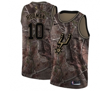 Men's Nike San Antonio Spurs #10 Dennis Rodman Swingman Camo Realtree Collection NBA Jersey