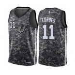 Men's Nike San Antonio Spurs #11 Bryn Forbes Swingman Camo NBA Jersey - City Edition