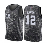 Men's Nike San Antonio Spurs #12 Bruce Bowen Authentic Camo NBA Jersey - City Edition