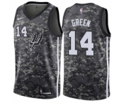 Men's Nike San Antonio Spurs #14 Danny Green Swingman Camo NBA Jersey - City Edition