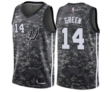 Men's Nike San Antonio Spurs #14 Danny Green Swingman Camo NBA Jersey - City Edition