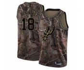 Men's Nike San Antonio Spurs #18 Marco Belinelli Swingman Camo Realtree Collection NBA Jersey