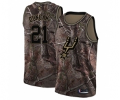 Men's Nike San Antonio Spurs #21 Tim Duncan Swingman Camo Realtree Collection NBA Jersey