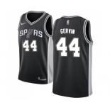 Men's Nike San Antonio Spurs #44 George Gervin Swingman Black Road NBA Jersey - Icon Edition