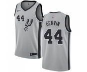 Men's Nike San Antonio Spurs #44 George Gervin Swingman Silver Alternate NBA Jersey Statement Edition