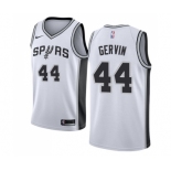 Men's Nike San Antonio Spurs #44 George Gervin Swingman White Home NBA Jersey - Association Edition