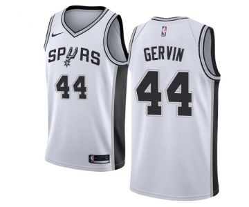 Men's Nike San Antonio Spurs #44 George Gervin Swingman White Home NBA Jersey - Association Edition