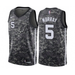 Men's Nike San Antonio Spurs #5 Dejounte Murray Swingman Camo NBA Jersey - City Edition