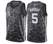 Men's Nike San Antonio Spurs #5 Dejounte Murray Swingman Camo NBA Jersey - City Edition