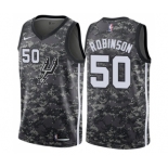 Men's Nike San Antonio Spurs #50 David Robinson Swingman Camo NBA Jersey - City Edition