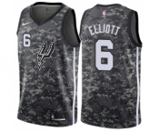 Men's Nike San Antonio Spurs #6 Sean Elliott Authentic Camo NBA Jersey - City Edition