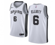 Men's Nike San Antonio Spurs #6 Sean Elliott Swingman White Home NBA Jersey - Association Edition