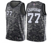 Men's Nike San Antonio Spurs #77 Joffrey Lauvergne Swingman Camo NBA Jersey - City Edition