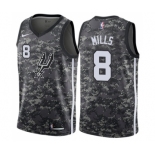 Men's Nike San Antonio Spurs #8 Patty Mills Swingman Camo NBA Jersey - City Edition