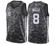 Men's Nike San Antonio Spurs #8 Patty Mills Swingman Camo NBA Jersey - City Edition