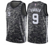 Men's Nike San Antonio Spurs #9 Tony Parker Authentic Camo NBA Jersey - City Edition