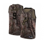 Men's Nike San Antonio Spurs #9 Tony Parker Swingman Camo Realtree Collection NBA Jersey