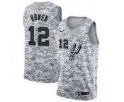 Men's San Antonio Spurs #12 Bruce Bowen White Swingman Jersey - Earned Edition