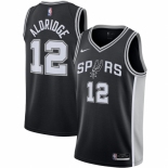 Men's San Antonio Spurs #12 LaMarcus Aldridge Nike Black 2020-21 Swingman Jersey