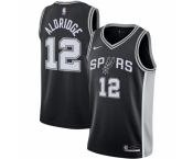 Men's San Antonio Spurs #12 LaMarcus Aldridge Nike Black 2020-21 Swingman Jersey