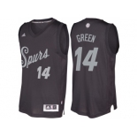 Men's San Antonio Spurs #14 Danny Green Black 2016 Christmas Day NBA Swingman Jersey