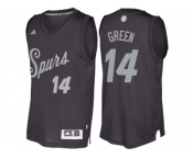 Men's San Antonio Spurs #14 Danny Green Black 2016 Christmas Day NBA Swingman Jersey