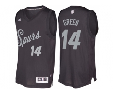 Men's San Antonio Spurs #14 Danny Green Black 2016 Christmas Day NBA Swingman Jersey