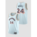 Men's San Antonio Spurs #24 Devin Vassell Light Blue 2024-25 City Edition Stitched Basketball Jersey