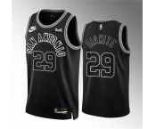 Men's San Antonio Spurs #29 Mamadi Diakite Black Icon Edition Stitched Basketball Jersey