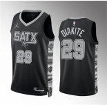 Men's San Antonio Spurs #29 Mamadi Diakite Black Statement Edition Stitched Basketball Jersey