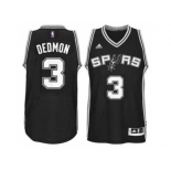 Men's San Antonio Spurs #3 Dewayne Dedmon adidas Black Player Swingma Jersey