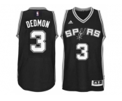 Men's San Antonio Spurs #3 Dewayne Dedmon adidas Black Player Swingma Jersey