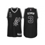 Men's San Antonio Spurs #3 Dewayne Dedmon adidas Black Signature Spur Swingma Jersey