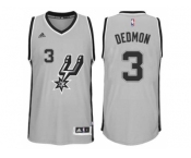 Men's San Antonio Spurs #3 Dewayne Dedmon adidas Gray Player Swingma Jersey