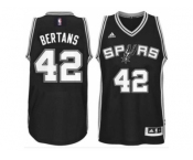 Men's San Antonio Spurs #42 Davis Bertans adidas Black Player Swingman Jersey