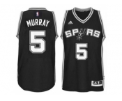 Men's San Antonio Spurs #5 Dejounte Murray adidas Black Player Swingman Jersey